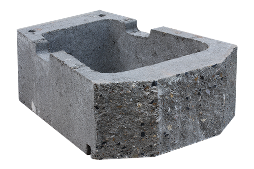 GEOSTONE SHELF štípaný Růžovo-černá C8