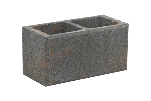 Betonová tvarovka hladká KBF 20-7 A Skořicovo-černá C8