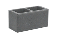 Betonová tvarovka hladká KBF 20-7 A Černá s drážkou