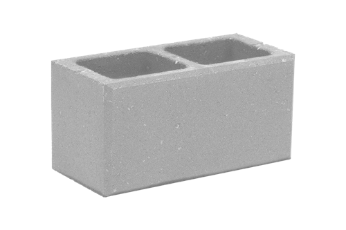 Betonová tvarovka hladká KBF 20-7 A Bílá s drážkou