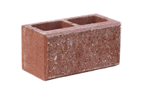 Betonová tvarovka jednostranně štípaná KBF 20-1 B Červená