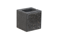 Betonová tvarovka štípaná poloviční KBF 20-7 BP Černá