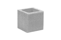 Betonová tvarovka škrábaná poloviční KBF 20-7 SP Bílá