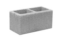 Betonová tvarovka škrábaná, sloupová KBF 20-13 S Bílá