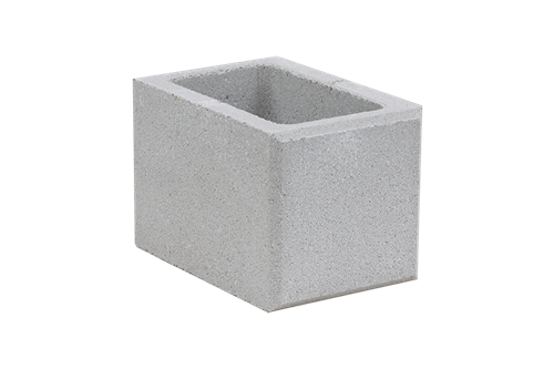 Betonová tvarovka hladká poloviční KBF 30-7 AP Bílá