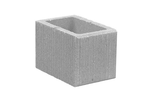 Betonová tvarovka škrábaná poloviční KBF 30-7 SP Bílá