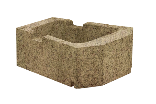 GEOSTONE SHELF hladký Žluto-červená C8