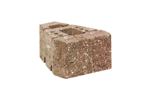 GEOSTONE miniFLAT 1/4 štípaný Žluto - červená C8