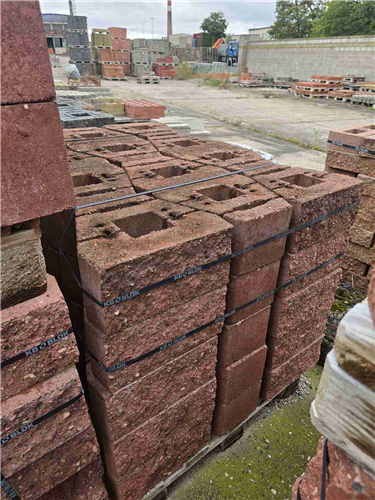 GEOSTONE miniFLAT štípaný Červená NESTANDARD