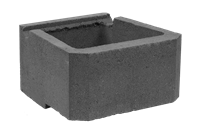 CUP STONE velký hladký Černá CUP STONE velký hladký Černá