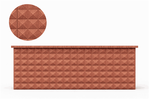 KB Pyramidový blok Červená